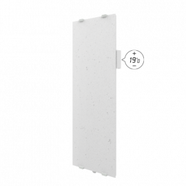 Radiateur rayonnant connecté Naturay Select 3.0 Intuis Signature - Vertical Etroit - 1600W - Blanc de lave