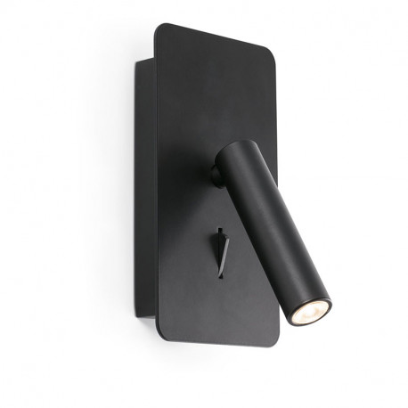 Applique intérieure liseuse Suau LED - Avec ampoule - 3W - Noir - 460mm