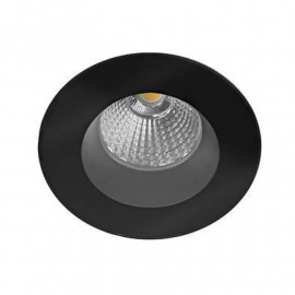 Spot LED rond encastré IPHO 82 RD Indigo - 9W - 3000K - IP65 - Rond - Dimmable - Noir