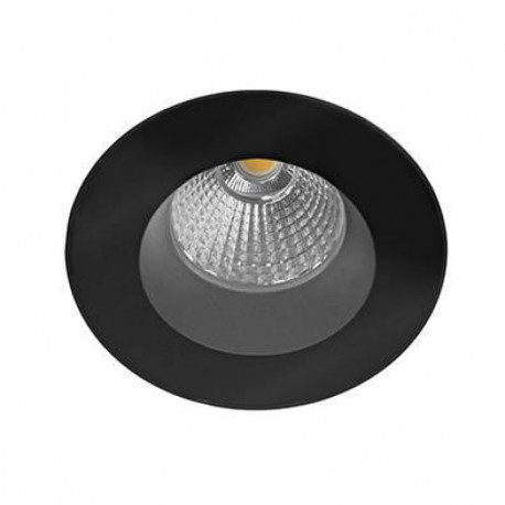 Spot LED rond encastré IPHO 82 RD Indigo - 9W - 3000K - IP65 - Rond - Dimmable - Noir