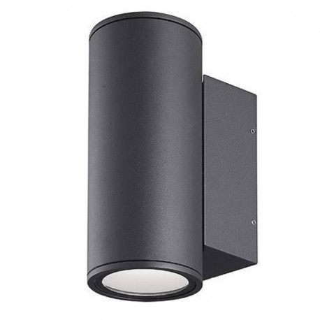 Applique murale extérieure LUXI 290 Indigo - 2x12W - 3000K - IP54 - Gris Argent