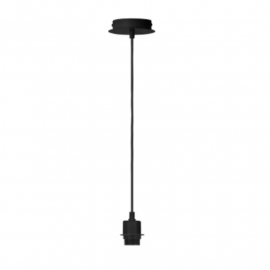 Suspension intérieure sans abat-jour Fenda SLV - E27 - 60W - Noir