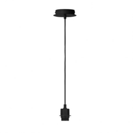 Suspension intérieure sans abat-jour Fenda SLV - E27 - 60W - Noir