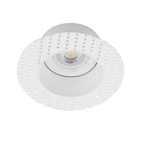 Encastré rond Fresh Faro - IP20 - GU10 - Blanc - Sans ampoule