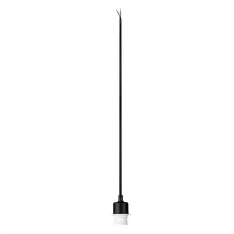 Suspension intérieure câble nu Fenda SLV - E27 - 60W - Noir - Sans abat-jour
