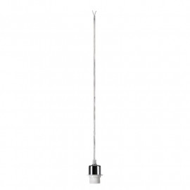 Suspension intérieure câble nu Fenda SLV - E27 - 60W - Chrome - Sans abat-jour