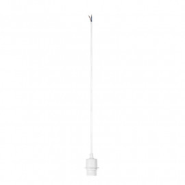 Suspension intérieure câble nu Fenda SLV - E27 - 60W - Blanc - Sans abat-jour