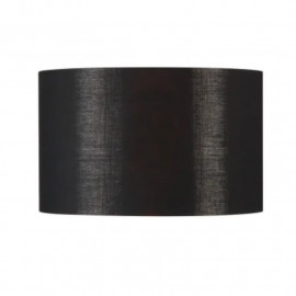 Abat-jour rond Fenda SLV - Ø 455mm - H 280mm - Textile - Noir et cuivre