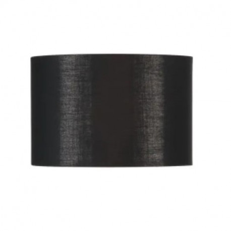 Abat-jour rond Fenda SLV - Ø 300mm - H 200mm - Textile - Noir et cuivre