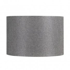 Abat-jour rond Fenda SLV - Ø 300mm - H 200mm - Textile - Gris