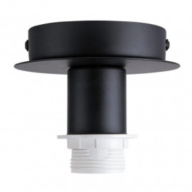 Patère intérieure Fenda SLV - E27 - 60W - Acier - Noire - Sans abat-jour