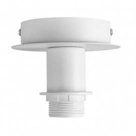 Patère intérieure Fenda SLV - E27 - 60W - Acier - Blanche - Sans abat-jour
