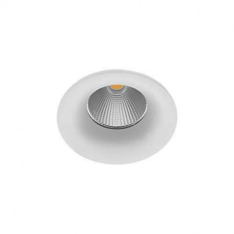 Spot encastré LED rond fixe Cope RD - Indigo - Blanc mat - 7W - 3000K - 36° - DIM