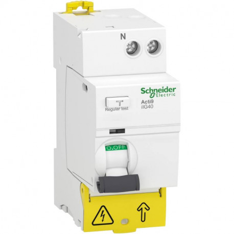Interrupteur différentiel tête de groupe Acti9 iIG40 Schneider Electric - 1P+N - 63A - 30mA - Type AC