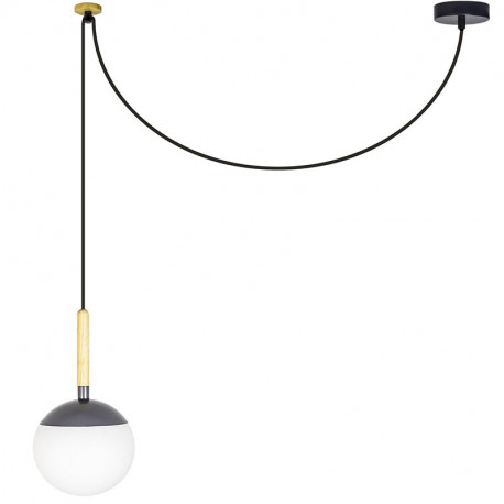 Suspension grise Mine Faro - IP20 - E27 - Sans ampoule