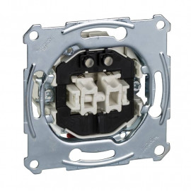 Bouton poussoir double lumineux D-Life Schneider Electric - Avec voyant de localisation - 10 A