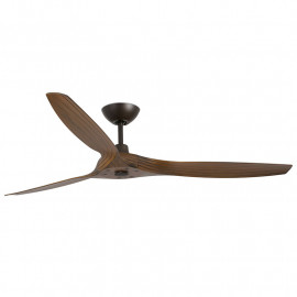 Ventilateur de plafond Morea Faro - 28m² - Marron foncé - Moteur DC