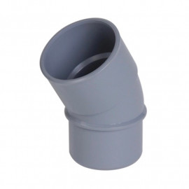 Raccord évacuation coude simple mâle femelle 30° 100mm