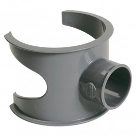 Raccord d'évacuation selle de branchement mâle femelle 90° 100-40mm