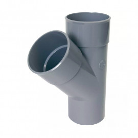 Raccord évacuation culotte simple - Mâle Femelle - 45° - 100mm