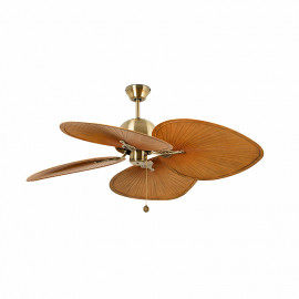 Ventilateur de plafond Cuba Faro - 28m² - 3 vitesses - Or vieilli