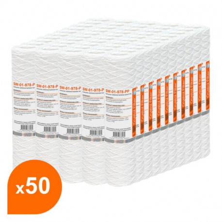 Carton de 50 cartouches sédiment bobinées SW-01-978-PP Crystal Filter - 9''7/8 - 1µm