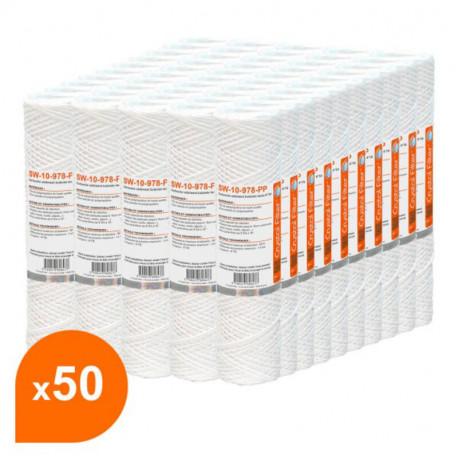 Carton de 50 cartouches sédiment bobinées SW-10-978-PP Crystal Filter - 9''7/8 - 10µm