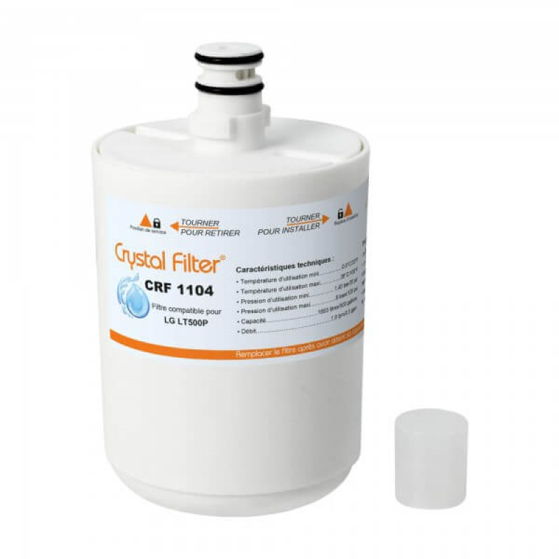 007342-CRYSTAL FILTER] Filtre réfrigérateur CRF1104 - Compatible LG - LT500P