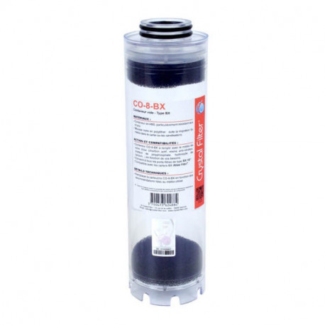Conteneur vide CO-8-BX Crystal Filter - 10" - ABS - Pour carter de type BX