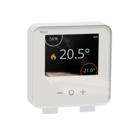 Thermostat connecté Wiser Schneider - Mural - Sans fil - Zigbee - 2,4GHz