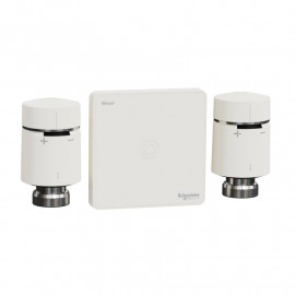 Kit thermostat Schneider Electric connecté Wiser - Radiateur eau chaude