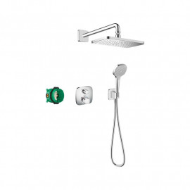 Ensemble encastré Croma E avec mitigeur thermostatique Ecostat E Hansgrohe