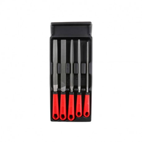 Jeu de 5 limes Facom - L.175mm - Manche plastique - Sur plateau PL.606