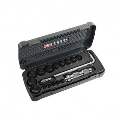 Kit de découpe de joints Facom - 18 pièces - Ø 3 à 30 mm
