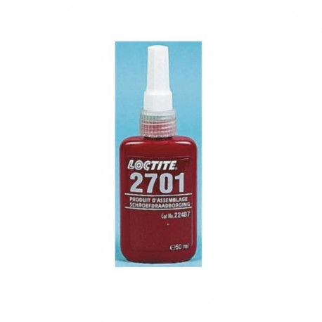 Frein filet liquide Loctite 2701 - Pour raccords filetés chromés - Bouteille - 50ml - Vert
