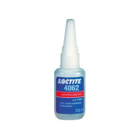 Colle Super Glue instantanée Loctite 4062 - Liquide - Bouteille - 20g - Transparent