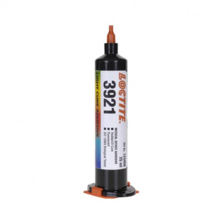 Colle acrylique UV Loctite 3921 - Liquide - Seringue - 25 ml - Transparent