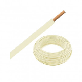 Bobine de Câble H07VU 1,5 mm² - 100 m - Blanc ivoire