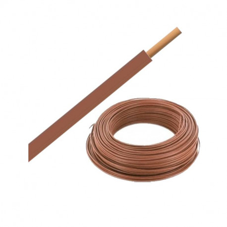 Bobine de Câble H07VU 2,5 mm² - 100 m - Marron