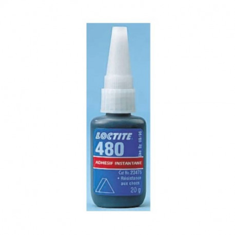 Colle Super Glue instantanée Loctite 480 - Liquide - Bouteille - 20g - Noir
