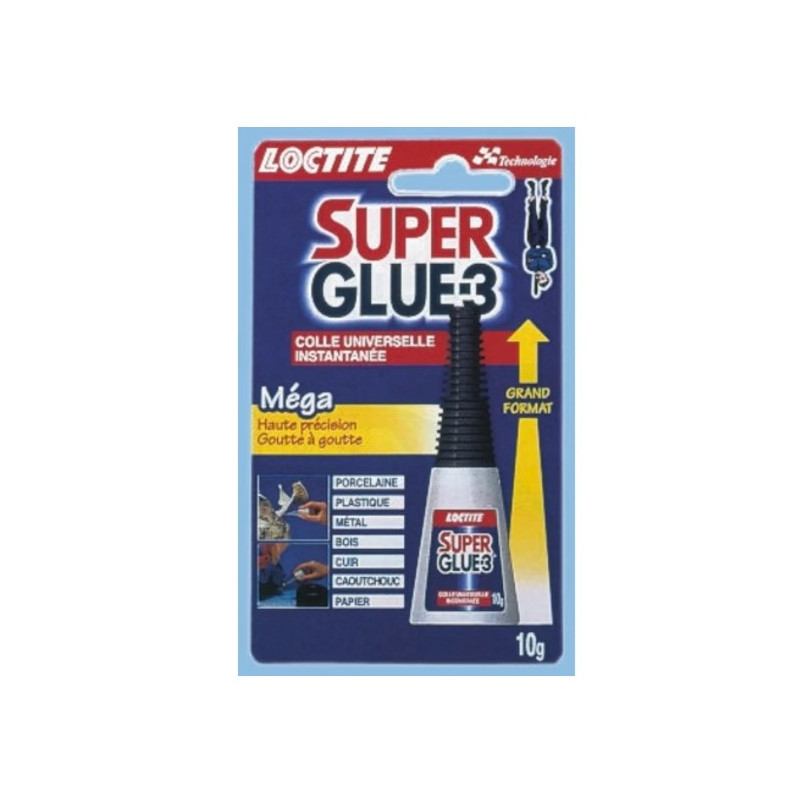 Colle super glue extra-forte liquide 3g - Loctite