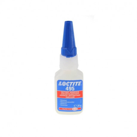 Colle Super Glue instantanée Loctite 495 - Liquide - Bouteille - 20g - Transparent
