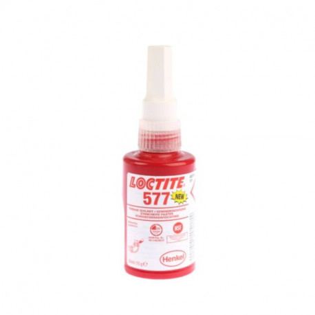 Frein filet en gel Loctite 577 - Pour raccords filetés - Flacon - 50ml - Jaune