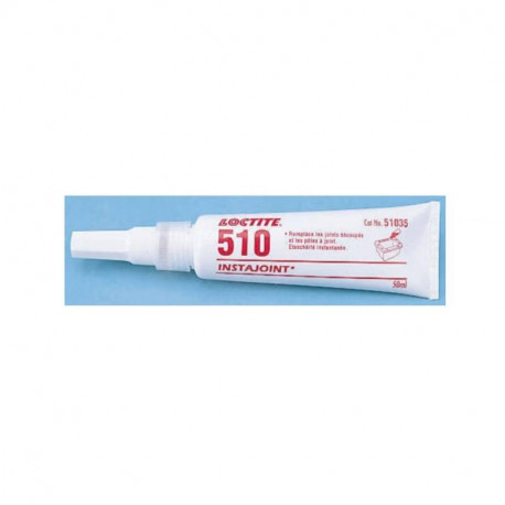 Pâte acrylique Loctite 510 Instajoint - Pour tuyaux - Tube - 50ml - Rouge