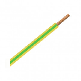 Fil H07VR 25 mm² - Vert/Jaune - Au mètre