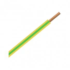Bobine de fil H07VR 10 mm² - Vert/Jaune - Au mètre