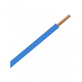 Fil H07VR 10 mm² - Bleu - Au mètre