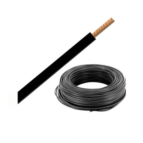 Bobine de fil H07VR 16 mm² - Noir - 100 mètres