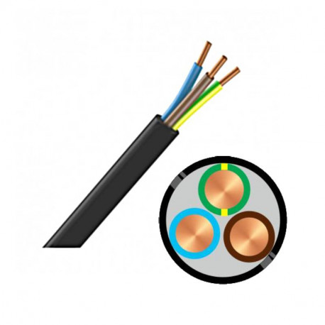 CABLE - R2V - 3G2.5mm² - BOBINE - (bobine de 100m)