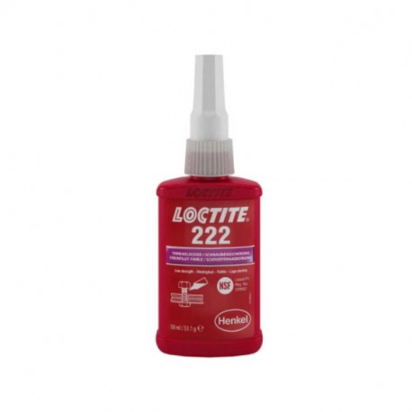 Frein filet liquide Loctite 222 - Pour fixations filetées - Bouteille - 50ml - Violet